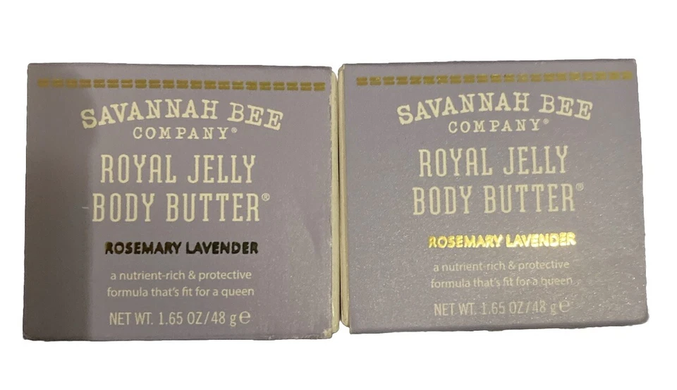 2- Savannah Bee Company Beeswax Royal Jelly Hand Cream Rosemary Lavender 1.65 oz - Image 1 of 1