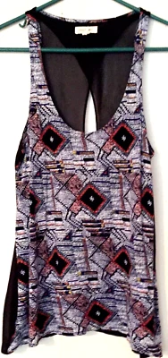 Silence + Noise Tank Top size S women black & blue sleeveless - Image 1 of 4