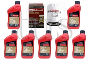 Full Synthetic Motorcraft Engine Oil Change Kit for 2015-2017 Ford F150 3.5L V6 - Picture 1 of 2