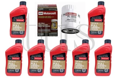 Full Synthetic Motorcraft Engine Oil Change Kit for 2015-2017 Ford F150 3.5L V6 - Image 1 of 2