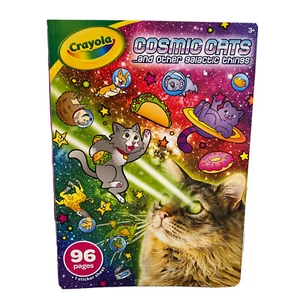 Crayola Cosmic Cats and Other Galactic Things Coloring Book (96 Pages) Stickers - Picture 1 of 4