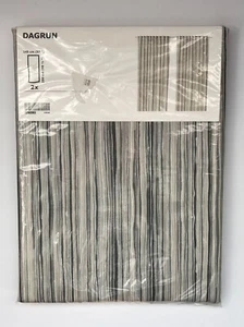 ¡Nuevo! "Cortinas a Rayas IKEA Dagrun Gris Beige 2 Paneles 57"" x 98 1/2""" - Imagen 1 de 5