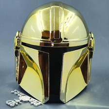 Boba Fett Star Wars Series Gold Edition The Mandalorian Wearable Cosplay Helmet