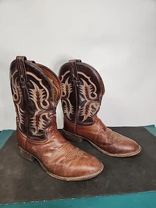 Stivali da uomo Tony Lama CB2676 in pelle cowboy western Roper taglia 9,5D - Foto 1 di 9