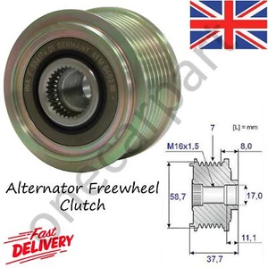 ALTERNATOR CLUTCH PULLEY FOR FORD TRANSIT MK7 MK8 2006 ONWARD 2.2 2.4 3.2 TDCI - Picture 1 of 8