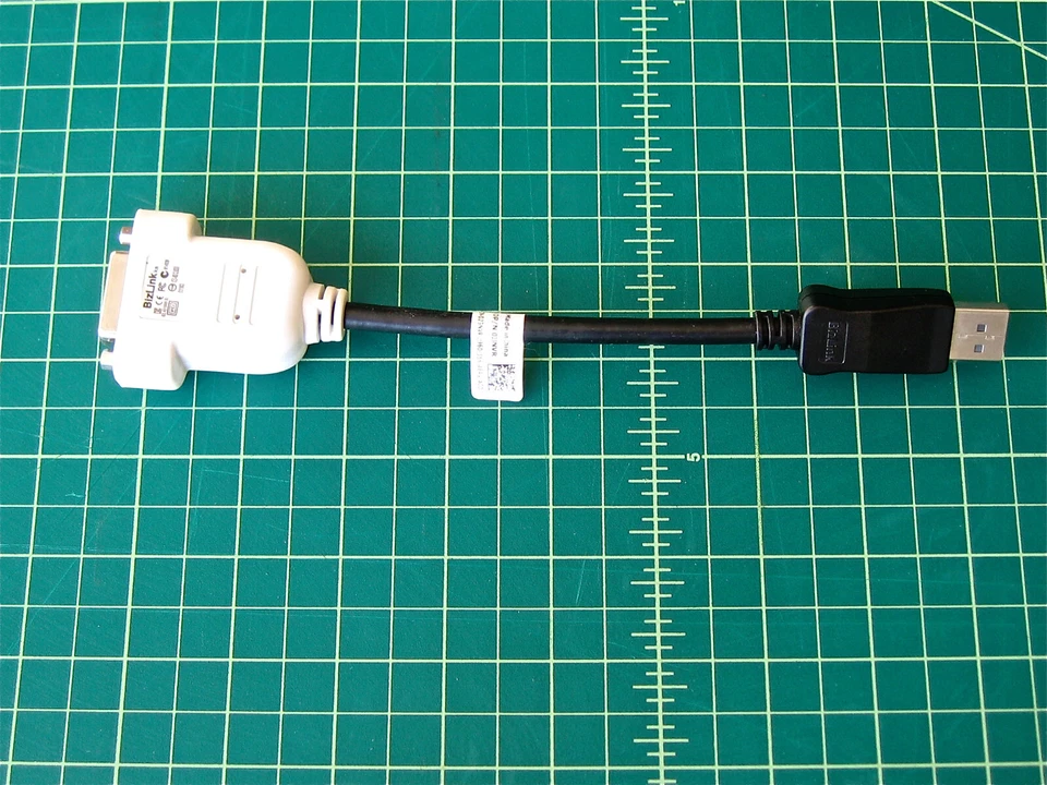 Vintage BizLink 023NVR DisplayPort to DVI Video DP Display Port Adapter Cable - Image 1 of 4