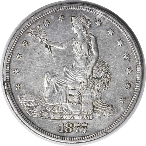 1877-S Trade Silver Dollar EF Uncertified #227 Cover