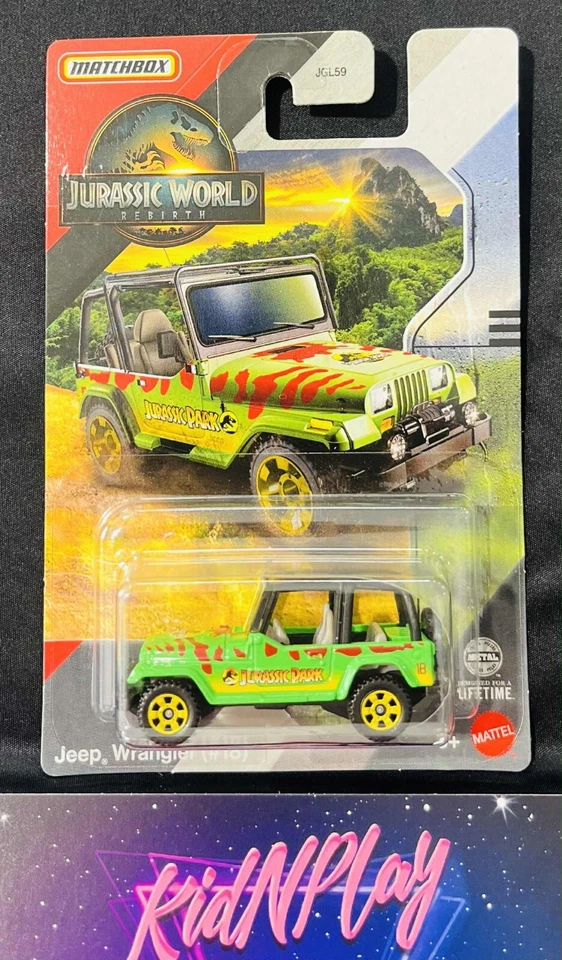 MATCHBOX POP CULTURE  JURASSIC WORLD JEEP WRANGLER - Image 1 of 1