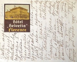 § BUSTATA HEFTATA HOTEL HELVETIA, FLORENCE - Bild 1 von 1