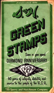 Vintage 1956 S & H Green Stamps Sperry Hutchinson Coupon Saver Booklet Complete - Picture 1 of 4
