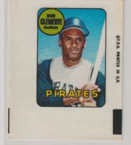 Very Rare 1969 Topps Mini Decal Sticker Baseball HOF Roberto Clemente NM/MT - Picture 1 of 2
