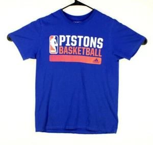 Adidas The Go To Tee Detroit Pistons Basketball T Shirt Blue Size M Mens (241) - Picture 1 of 4