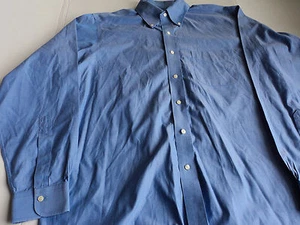 BROOKS BROTHERS ORGINAL POLOSHIRT 16-35 BLAU BUTTON DOWN HEMD BÜGELFREI  - Bild 1 von 6