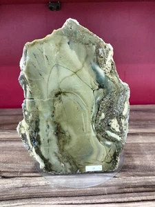 Rare green petrified wood stone craft polished home decoration 6050gr 426 - Picture 1 of 9