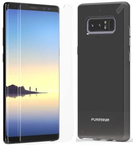 Puregear Jet Noir Coque Slim Étui + Tech21 Écran Protecteur pour Galaxy Note 8 - Photo 1 sur 9