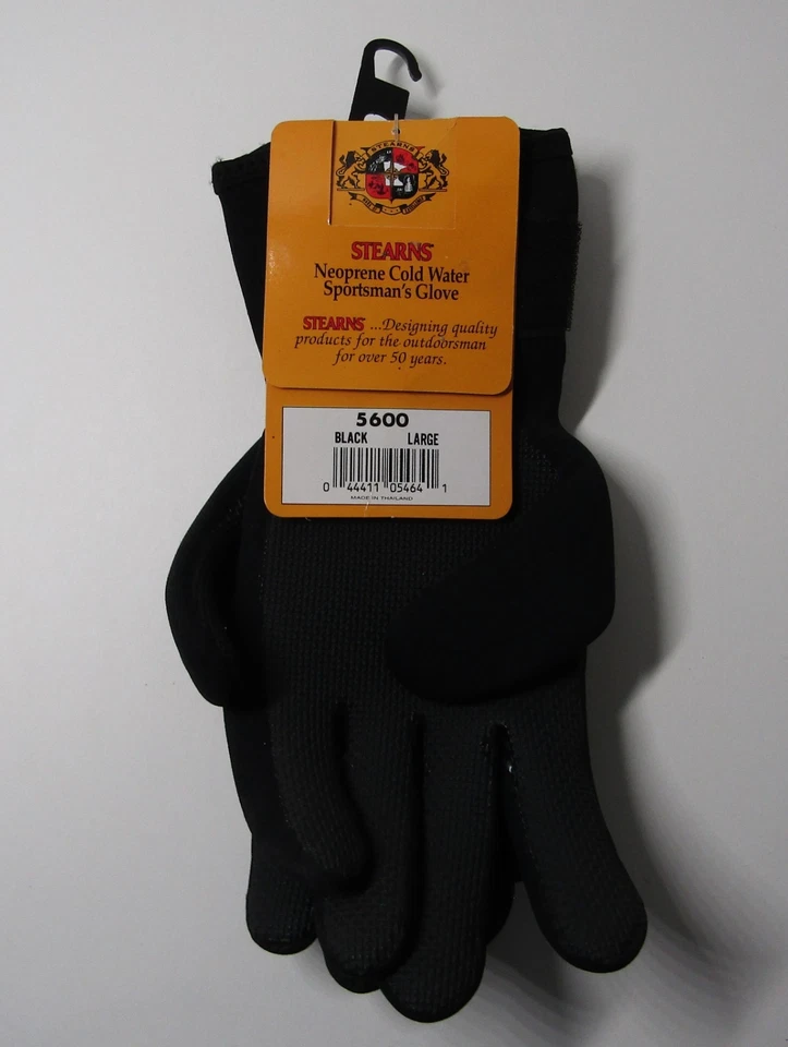 Stearns Neoprene Cold Water Gloves 2XL Black Model 5600