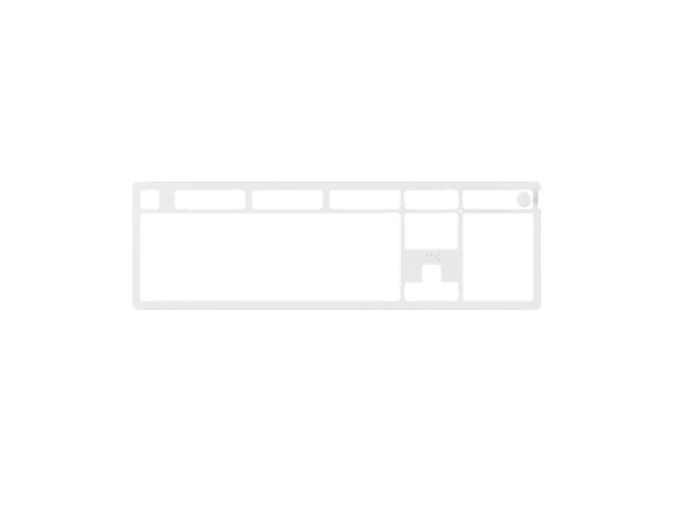 HyperX Alloy Rise Top Plate - White - Image 1 of 4