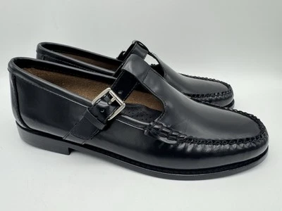 G.H. BASS WEEJUNS Mary Jane, Loafer - Black Leather - Women's Size 9 M - Image 1 of 4
