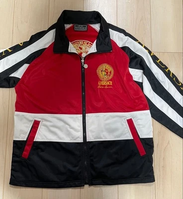 A.Versace Men's Track Jacket with Embroidered Medusa Logo (i23061) - Image 1 of 4