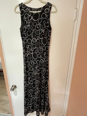 All That Jazz, Women’s Black & White Maxi length Dress, Sleeveless, size 9/10, - Image 1 of 4