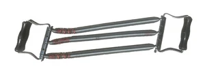 De Colección Mango de Madera 3 Metal Resistencia Resorte Pecho Tirar Ejercicio Gimnasio Equipo - Imagen 1 de 5