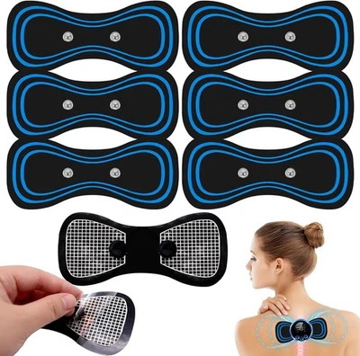 BOWASIN 6 Stück Massagegerät Nacken Schulter,Ersatz-Pads für