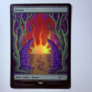 Magic The Gathering Mtg Foil Forest Astrology Land Secret Lair Near Mint Taurus - Picture 1 of 1