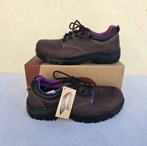 Avenger Womens A7164 Foreman Oxford Brown Work & Safety Boots Size 7 (Med) - Picture 1 of 9
