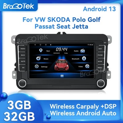 Android 13 Autoradio Carplay 3+32GB GPS Navi RDS Für VW Magotan Passat CC B6 B7 - Bild 1 von 4