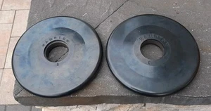 (2) Hampton 5LB Olympic RUBBER COATED Weights / Plates - 10LBS Total - Picture 1 of 5