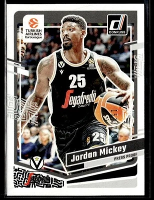 L58,141 - 2023-24 Donruss Евролига пресс доказательство фиолетовый #89 Джордан Микки /249 - Изображение 1 из 2