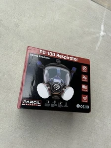 Parcil PD-100-SB Vollgesichts-Atemschutzmaske Gasmaske mit P-A-1 Filter - Bild 1 von 3