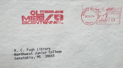 US University Meter Cover(119) +1976 Univ Mississippi +OL-MISS-76 Bicentennial - Image 1 of 3