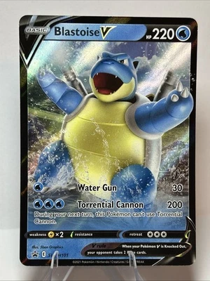 Blastoise V SWSH101 Black Star Promo Pokémon Sword & Shield Ultra Rare NM/M Card - Image 1 of 2