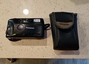Panasonic C-425AF 35mm Film Point and Shoot Camera Black Film Tested With Case - Picture 1 of 7