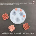 3D Rolled Rose Shape Silicone Mold Fondant Chocolate Silicone Candle Soap Mo _co