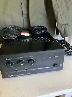 TOA BG-235 Mixer Amplifier 35 Watts 3 Input 1 MicLine Switchable 2 Zone Capable - Image 1 of 4