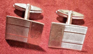 Vintage Rectangle Cufflinks B - Bild 1 von 1