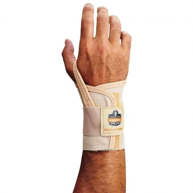 Ergodyne ProFlex 4000 Wrist Support — Small, Right Hand, Tan, Single Strap, Work - Image 1 of 1
