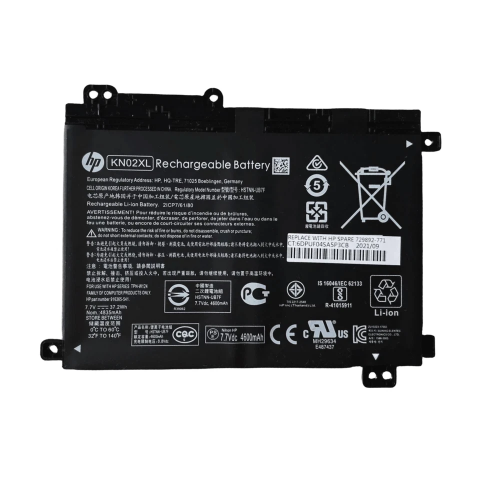 Batería genuina KN02XL para HP Pavilion x360 11M 916365-541 916809-855 HSTNN-UB7F Foto 1 de 3