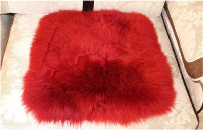 Pure Wool Mat Sofa Cushion Sheepskin Pet Mat Bay Window Pad Luxury Car Seat Mat - Image 1 of 4