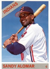 1991 Baseball Cards Magazine '66 Topps Replicas #57 Sandy Alomar Jr. Indians