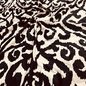 Printed Paisley Beige Print 4-Way Stretch Fabric 60"W Swimsuit Spandex By Yard - Picture 1 of 5