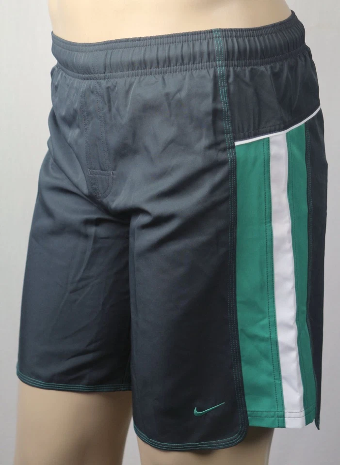 Nike Childrens Grey Green White Swim Shorts Trunks Mesh Lining NWT - Image 1 of 1