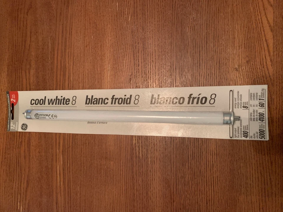 (5) GE 12" T5 COOL WHITE FLUORESCENT BULBS #15987 *NEW* - Image 1 of 1