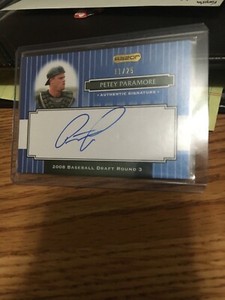 2008 Razor Signature Series Petey Paramore /25 Autograph 