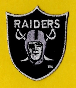 LOS ANGELES OAKLAND RAIDERS EMBROIDERED Football NFL 2 3/8 Inch PATCH - Picture 1 of 1