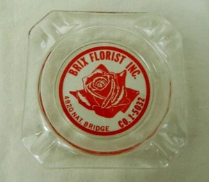 Brix Florist Inc Ashtray Vintage St Louis Missouri - Picture 1 of 3
