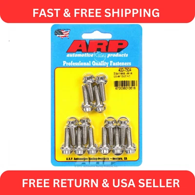 ARP 400-7504 полированный комплект болтов крышки клапана из нержавеющей стали - Изображение 1 из 2