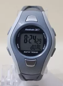 Reebok Digital Watch Gray Tone Sports Watch...NEW BATTERY - Picture 1 of 8